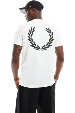 Fred Perry Rear powder laurel t-shirt in -Black