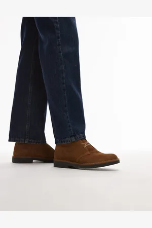 Clarks Desert evo boots in cola suede