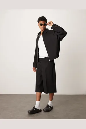 ASOS Smart oversized bermuda shorts in with elasticated waist (part of a set)