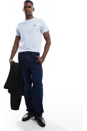 Fred Perry Crew neck t-shirt in light blue