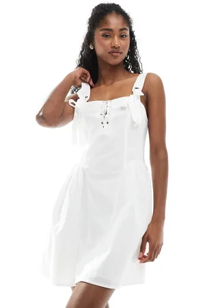 Miss Selfridge Strappy corset mini dress in