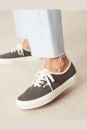 Vans Authentic linen sneakers in dark
