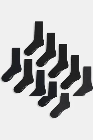Only & Sons 10 pack ankle socks in grey, navy and -Multi