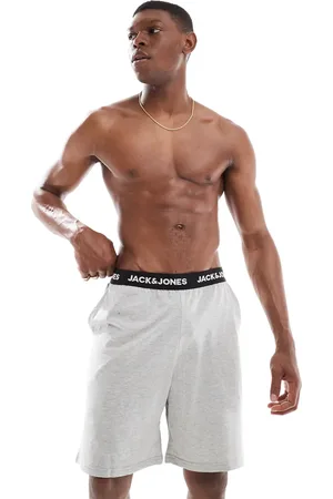 JACK & JONES Lounge shorts in grey with contrasting waistband