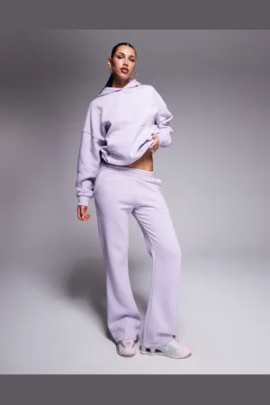 Kaiia Studio embroidered swirl logo pocket detail trackies in (part of a set)-Purple