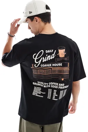 ASOS Oversized t-shirt with cartoon graphic in black
