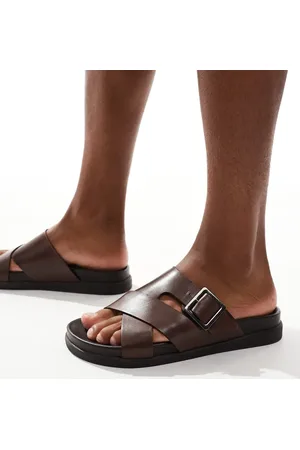 Schuh Summit buckle footbed sandals in