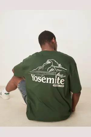 ASOS Oversized t-shirt with scenic graphic in green