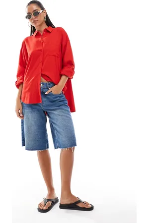 JJXX Oversized shirt in red