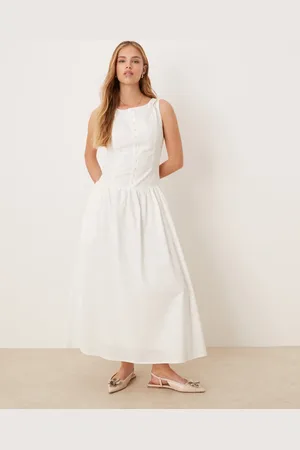 Kiss The Sky Drop waist waistcoat maxi dress in
