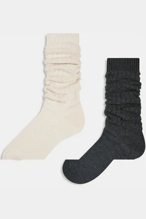 Cotton On Cotton On 2 pack lightweight 90s scrunch socks
