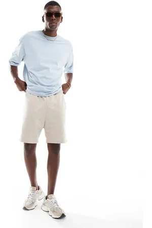JACK & JONES Loose fit sweat short in beige-Neutral