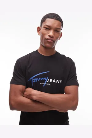 Tommy Hilfiger Signature logo t-shirt in and blue