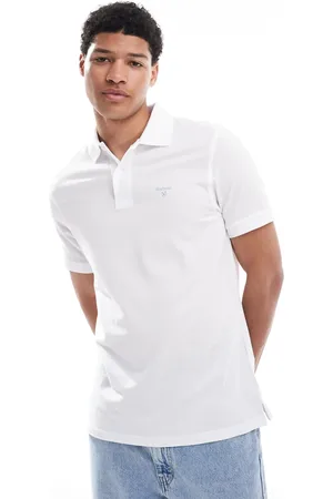 Barbour Lightweight sports polo shirt in white
