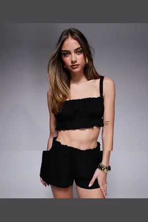Princess Polly Ruched crop top and shorts set in