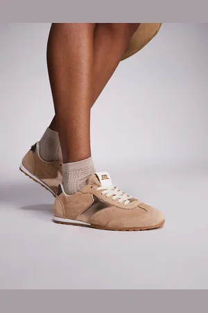 Steve Madden Fan Fav slim sole sneakers in blush-Gold