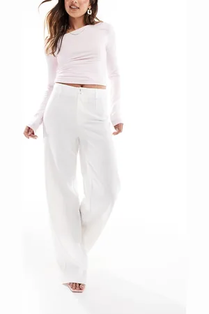 Bershka Wide leg tailored pants in