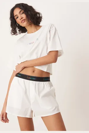 Calvin Klein Pride woven boxer shorts in white