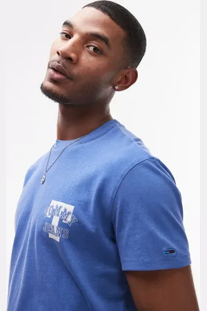 Tommy Hilfiger Varsity chest logo t-shirt in blue