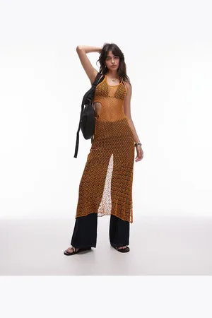 House of Sunny Athena knit maxi dress in -Gold