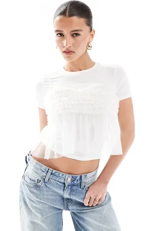 New Look Tulle t-shirt in