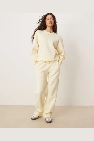 Gina Tricot Mix and match straight leg trackies in yellow