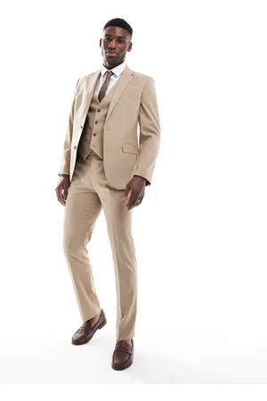 ASOS Slim suit pants in brown