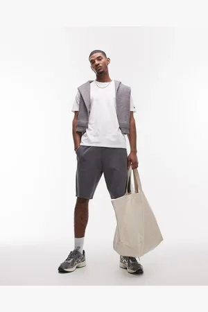 Topman Long shorts with textured panel in