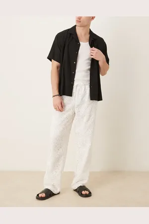 ASOS Premium baggy crochet pants in