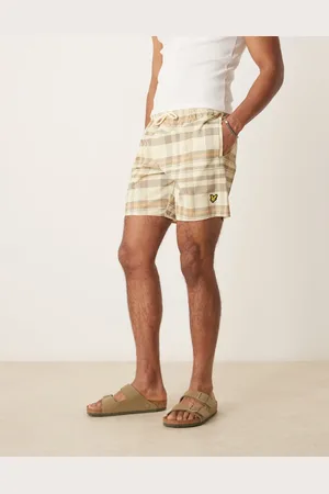 Lyle & Scott Tartan Resort Swimshort in -Neutral