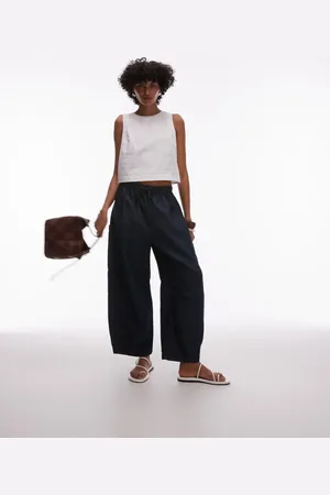 ARKET Pull on bermuda denim shorts in darkwash blue
