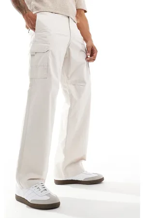 ADPT. Loose fit cargo pants in beige-Neutral