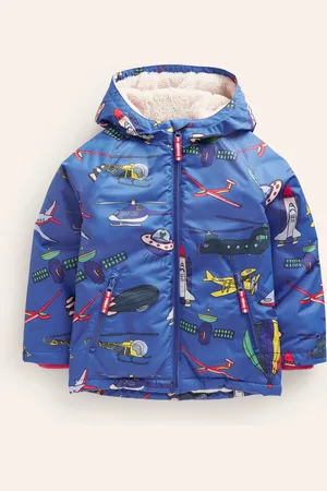 Boden Sherpa Lined Anorak-Bluejay Transport Boys