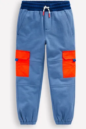 Boden Ripstop Cargo Joggers-Robot Blue Boys