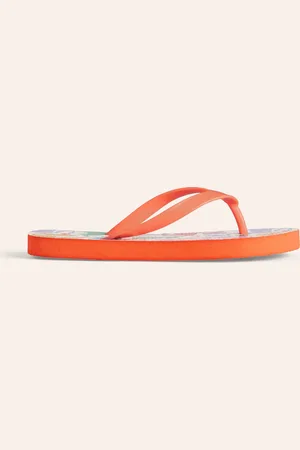 Boden Fun Flip Flops-Multi Safari Friends Unisex