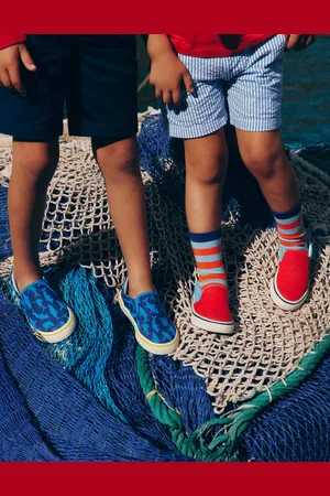 Boden Canvas Slip-Ons-Soft Multi Boys