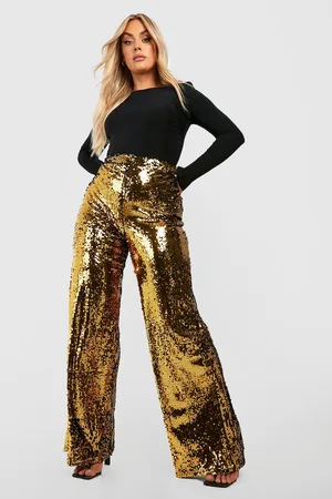 Wide Leg Pants in the color Gold for women - Shop your favorite