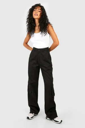 High Waisted Tailored Cargo Pants
