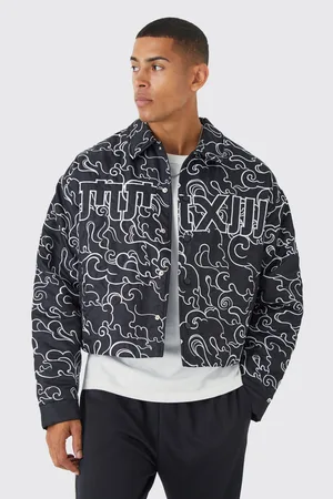 boohooMAN Padded Half Zip Jacket - Men's Cagoules