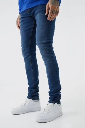 Super Skinny Distressed Paint Splat Jeans