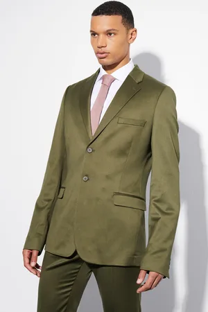 Boohoo Tall Skinny Satin Suit Jacket - - 36