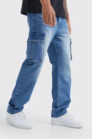 Boohoo Tall Relaxed Rigid Cargo Jeans - - 30