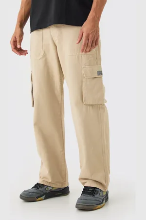 Boohoo Fixed Waist Cargo Zip Trouser With Woven Tab - - XS