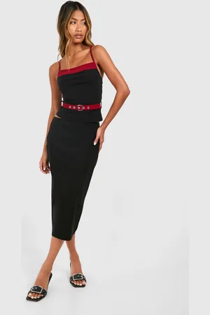 Boohoo Low Rise Midi Skirt - - 10