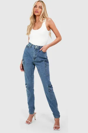 Boohoo Tall Basics Slim Cargo Jeans - - 6