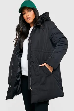 Boohoo Maternity Drawstring Padded Parka - - 10