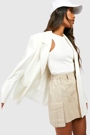 Boohoo Elasticated Waist Micro Mini Cargo Skirt - - 6