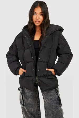 Boohoo Petite Hooded Padded Coat - - 10