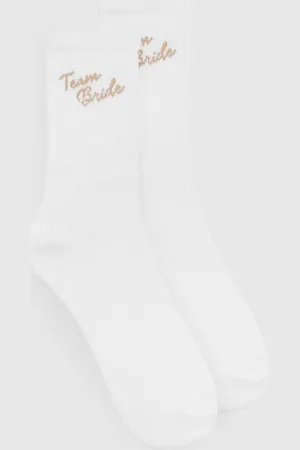 Boohoo Team Bride Socks - - ONE SIZE