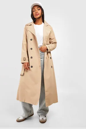 Boohoo Belted Trench Coat - - 14
